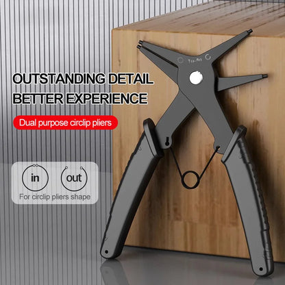 2 in 1 Snap Ring Pliers - Multifunctional Internal External Retaining Tool - ZOOMNSTORE