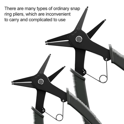 2 in 1 Snap Ring Pliers - Multifunctional Internal External Retaining Tool - ZOOMNSTORE