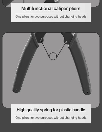2 in 1 Snap Ring Pliers - Multifunctional Internal External Retaining Tool - ZOOMNSTORE