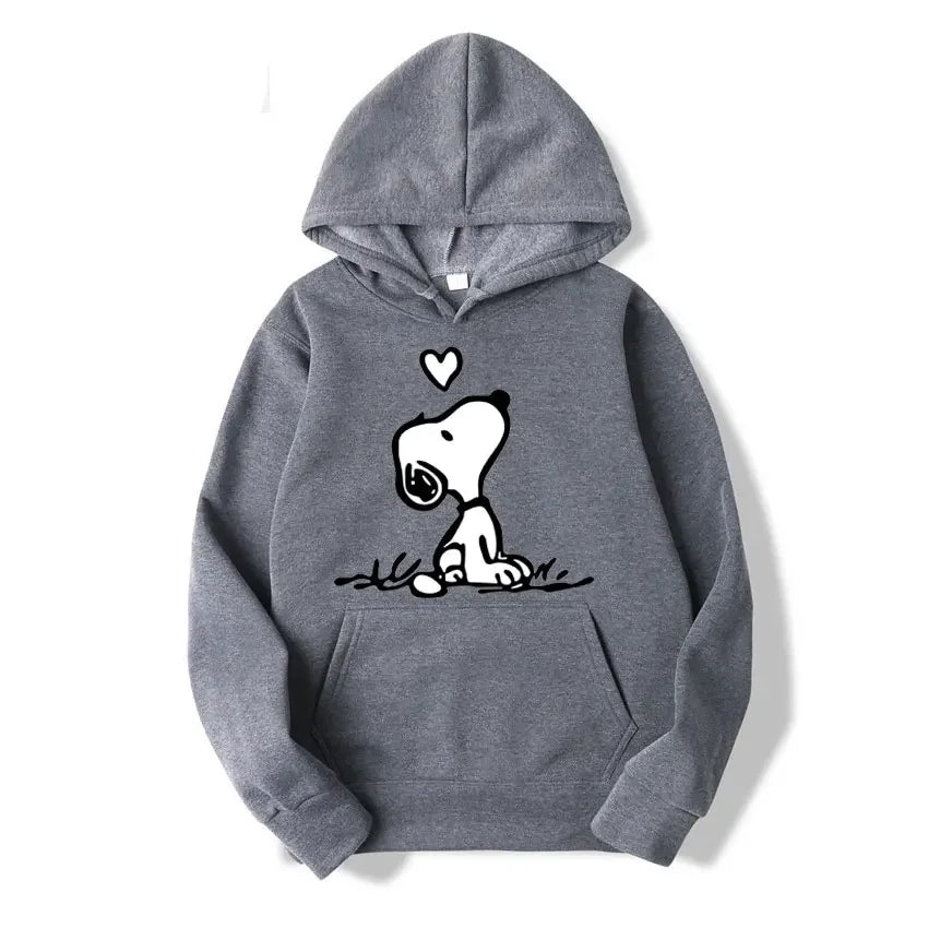 Snoopy Hoodie - Casual Pullover Sweatshirt for Couples - ZOOMNSTORE