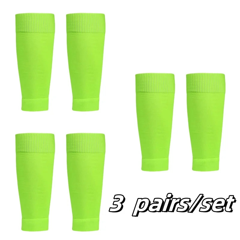 Soccer Shin Guard Socks – Football Calf Sleeves, Breathable Sports Compression Socks - ZOOMNSTORE
