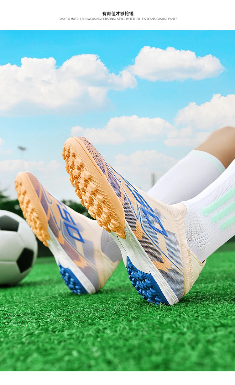 Soccer Shoes Cleats - Men Professional Football Boots FG Firm Ground Non Slip Sneakers - ZOOMNSTORE