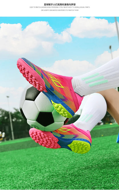 Soccer Shoes Cleats - Men Professional Football Boots FG Firm Ground Non Slip Sneakers - ZOOMNSTORE