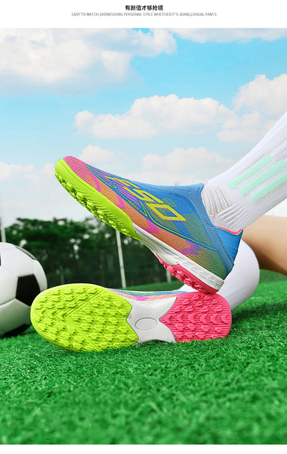 Soccer Shoes Cleats - Men Professional Football Boots FG Firm Ground Non Slip Sneakers - ZOOMNSTORE
