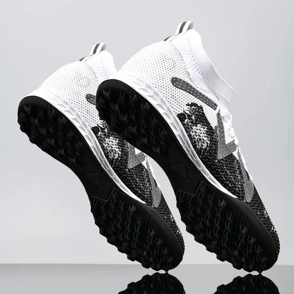 Soccer Shoes Turf – Durable High Top Football Shoes With Rubber Outsole Cleats - ZOOMNSTORE