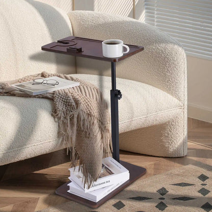 2-Tier Coffee Table - Side Table with Storage Rack for Living Room - ZOOMNSTORE