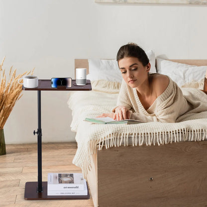 2-Tier Coffee Table - Side Table with Storage Rack for Living Room - ZOOMNSTORE