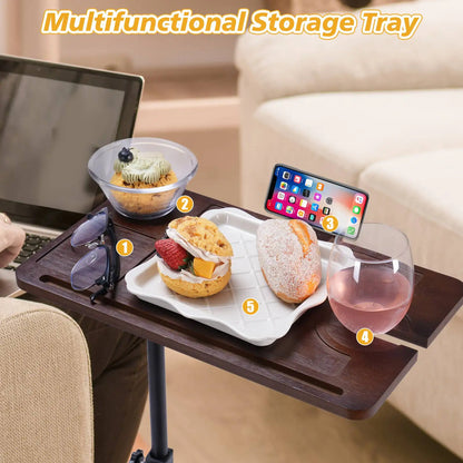 2-Tier Coffee Table - Side Table with Storage Rack for Living Room - ZOOMNSTORE