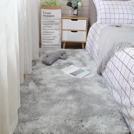 Soft Area Rugs - Fluffy Shaggy Bedroom Carpet | Non-Slip Plush Tie-Dyed Rug - ZOOMNSTORE