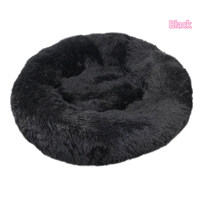 Soft Cat Bed - Plush Donut Pet Nest With Washable Corduroy Cover & Anti Slip Mat - ZOOMNSTORE
