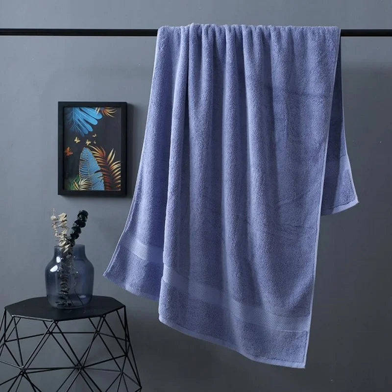 Cotton Bath Towel Adult Soft Absorbent Towels Bathroom Sets Large Beach Towel Hotel Spa Towels For Home - ZOOMNSTORE
