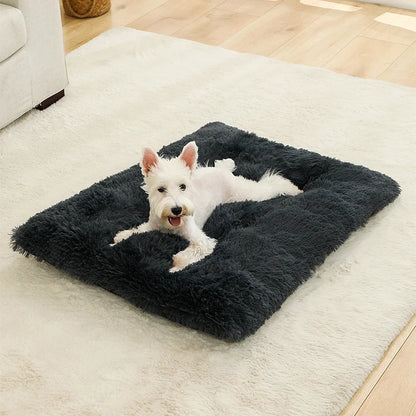 Soft Dog Bed - Long Plush Pet Cushion Sofa | Machine Washable Cotton Mattress - ZOOMNSTORE