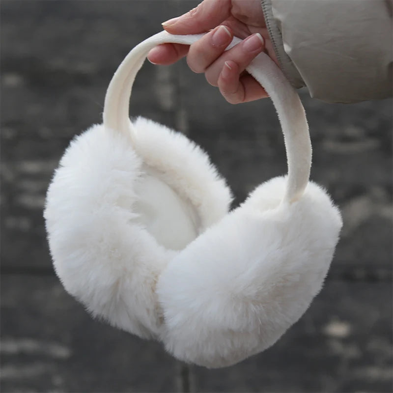 Soft Earmuffs – Adjustable Foldable Plush Earflap Muffs for Men & Women Winter Ear Warmers - ZOOMNSTORE