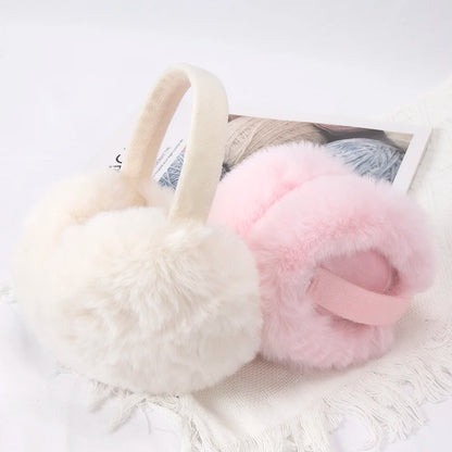 Soft Earmuffs – Adjustable Foldable Plush Earflap Muffs for Men & Women Winter Ear Warmers - ZOOMNSTORE