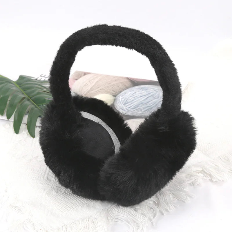 Soft Earmuffs – Adjustable Foldable Plush Earflap Muffs for Men & Women Winter Ear Warmers - ZOOMNSTORE