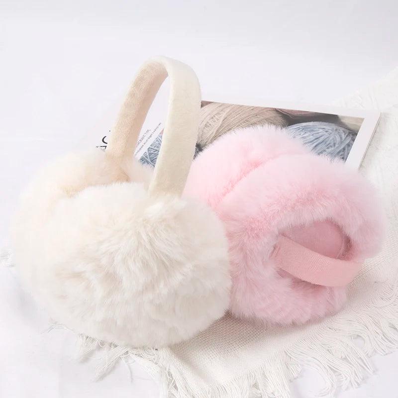 Soft Earmuffs – Adjustable Foldable Plush Earflap Muffs for Men & Women Winter Ear Warmers - ZOOMNSTORE