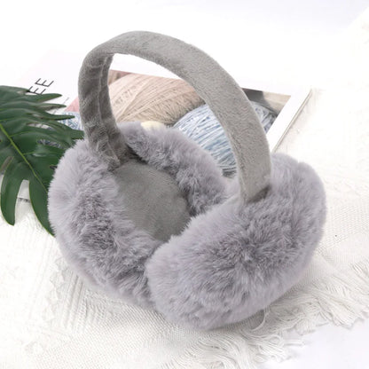 Soft Earmuffs – Adjustable Foldable Plush Earflap Muffs for Men & Women Winter Ear Warmers - ZOOMNSTORE