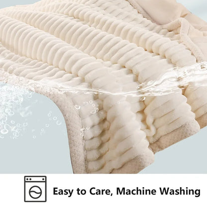 Plush Sofa and Bed Blanket - Soft Fluffy Multifunctional Throw - ZOOMNSTORE