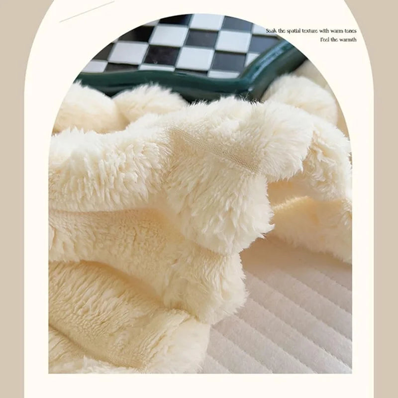 Plush Sofa and Bed Blanket - Soft Fluffy Multifunctional Throw - ZOOMNSTORE