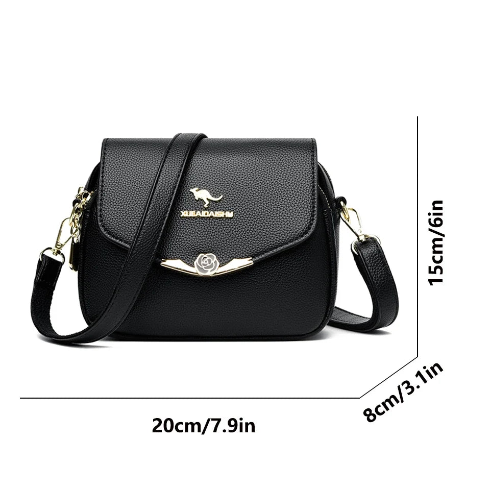 Elegant Leather Crossbody Bags for Women - Designer Shoulder Purses  Small Messenger Bags - ZOOMNSTORE