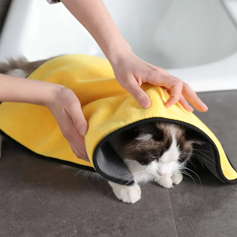 Soft Pet Towels - Super Absorbent Dog Bath Towel & Cat Grooming Towel | Quick Dry - ZOOMNSTORE