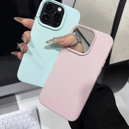 Soft Phone Case - Candy Color Lichee Pattern Shockproof Cover for iPhone 17 Pro Max - ZOOMNSTORE