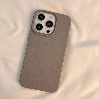 Soft Phone Case - Candy Color Lichee Pattern Shockproof Cover for iPhone 17 Pro Max - ZOOMNSTORE