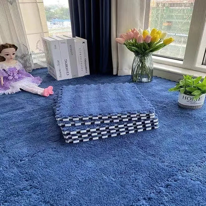 Soft Plush Kids Play Mat - 30x30CM Interlocking Rug Puzzle Carpet - ZOOMNSTORE