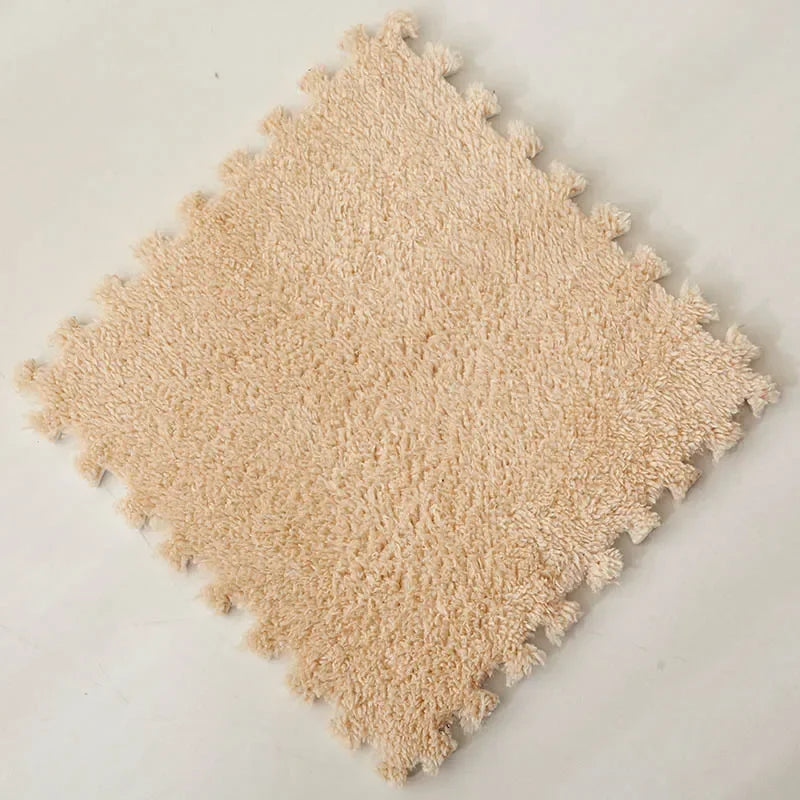 Soft Plush Kids Play Mat - 30x30CM Interlocking Rug Puzzle Carpet - ZOOMNSTORE