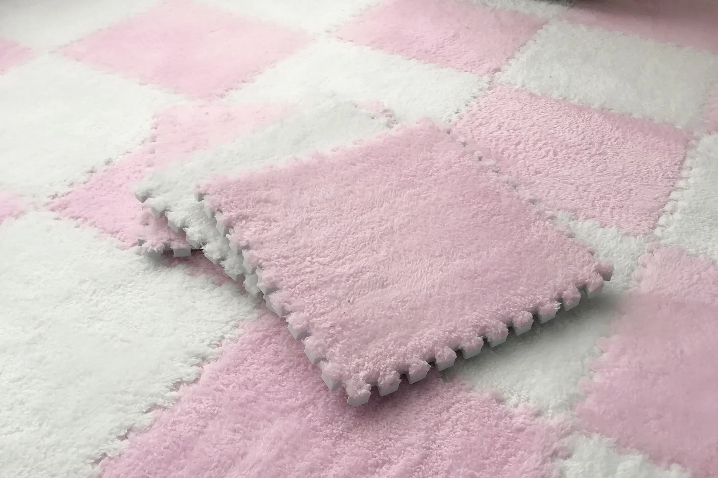 Soft Plush Kids Play Mat - 30x30CM Interlocking Rug Puzzle Carpet - ZOOMNSTORE
