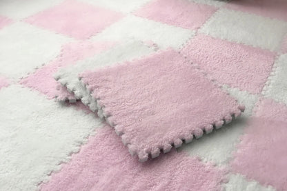 Soft Plush Kids Play Mat - 30x30CM Interlocking Rug Puzzle Carpet - ZOOMNSTORE