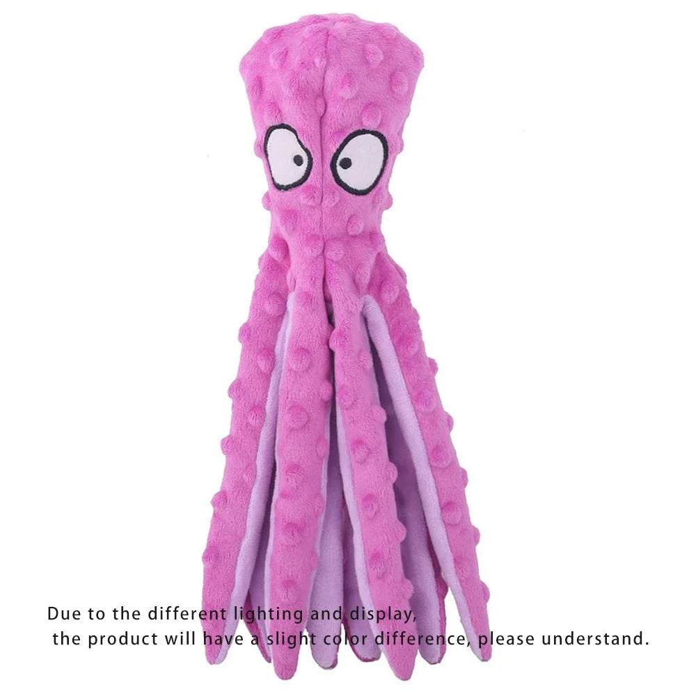 Soft Plush Octopus Dog Toy - Educational Teething Chew Toy for Small  Medium Dogs - ZOOMNSTORE