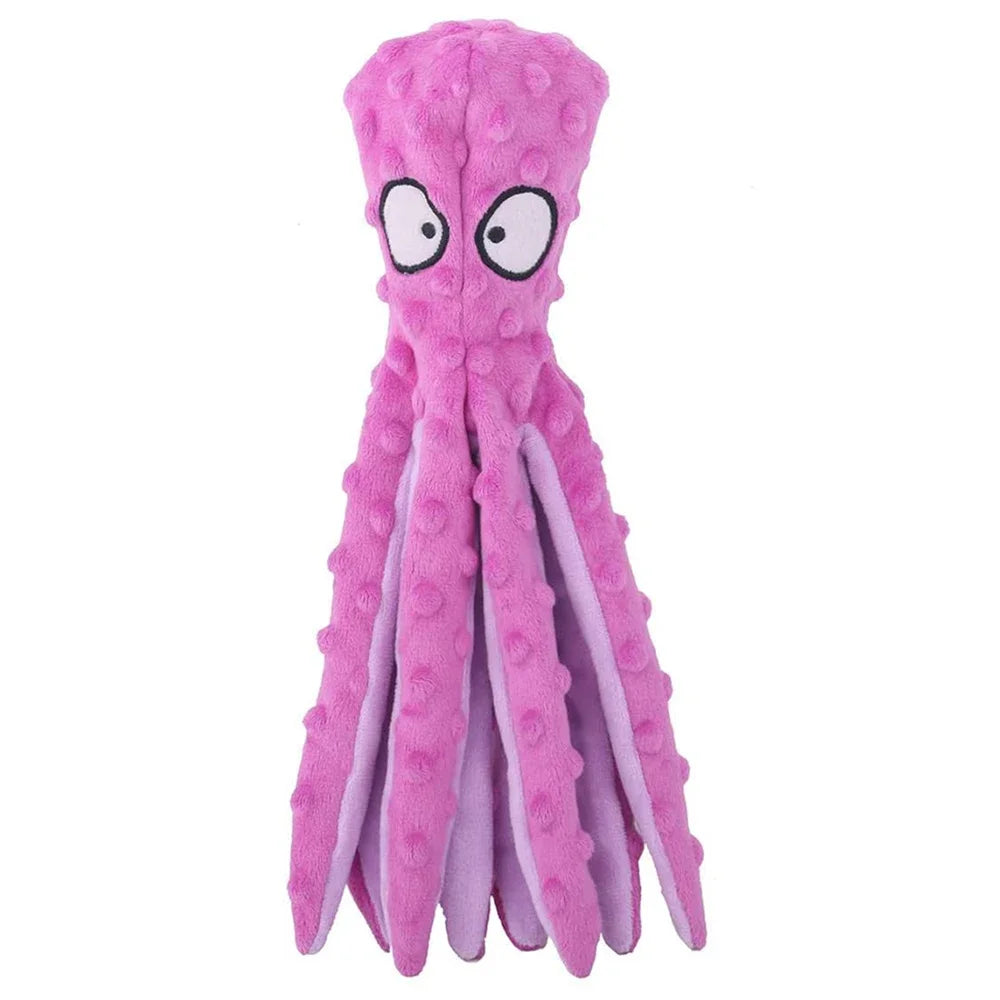 Soft Plush Octopus Dog Toy - Educational Teething Chew Toy for Small  Medium Dogs - ZOOMNSTORE