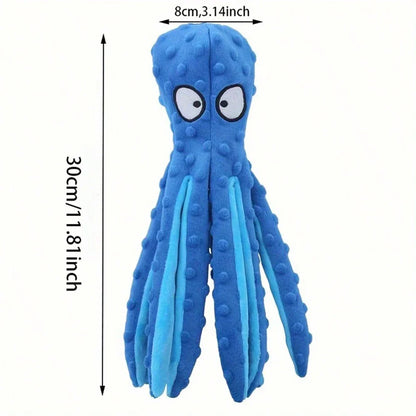 Soft Plush Octopus Dog Toy - Educational Teething Chew Toy for Small  Medium Dogs - ZOOMNSTORE