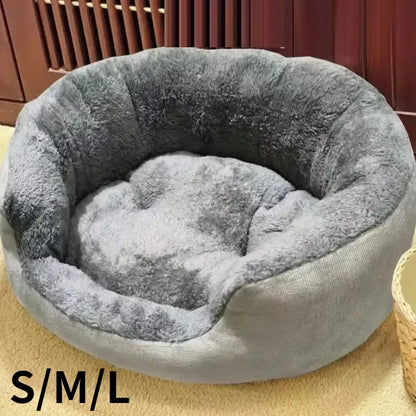 Soft Warm Dog Bed - Medium Large Cotton Dog Sofa with Plush Pet Cushion - ZOOMNSTORE