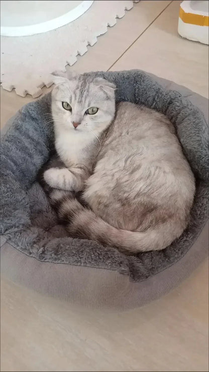 Soft Warm Dog Bed - Medium Large Cotton Dog Sofa with Plush Pet Cushion - ZOOMNSTORE