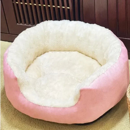 Soft Warm Dog Bed - Medium Large Cotton Dog Sofa with Plush Pet Cushion - ZOOMNSTORE