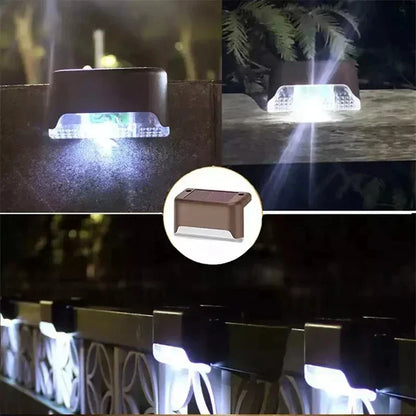Solar LED Garden Lights - Waterproof Outdoor Step Lamps for Patio  Deck Decor - ZOOMNSTORE