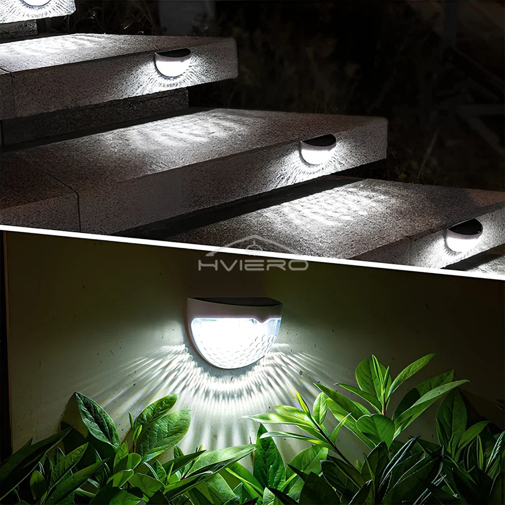 LED Solar Waterproof Fence Lamp - Outdoor Wall Decorative Light Warm White - ZOOMNSTORE
