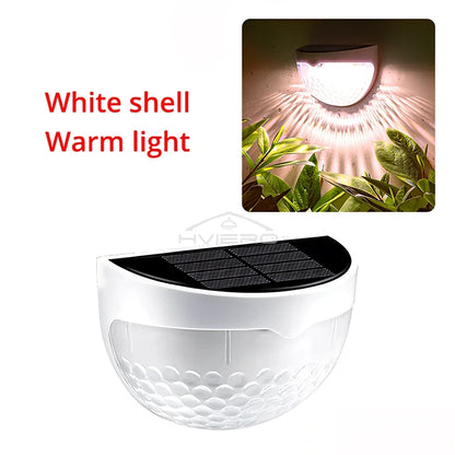 LED Solar Waterproof Fence Lamp - Outdoor Wall Decorative Light Warm White - ZOOMNSTORE