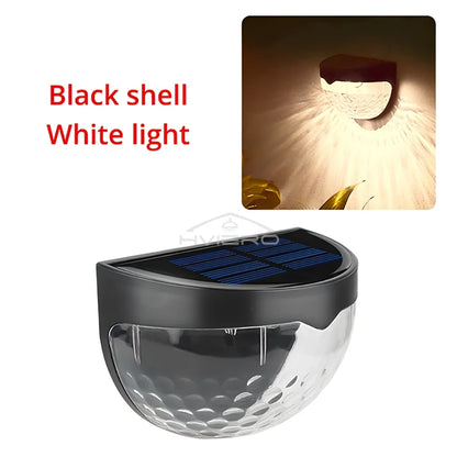 LED Solar Waterproof Fence Lamp - Outdoor Wall Decorative Light Warm White - ZOOMNSTORE