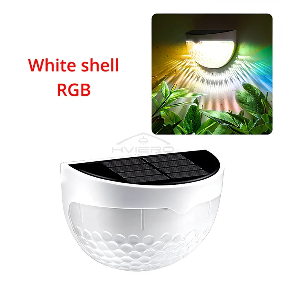 LED Solar Waterproof Fence Lamp - Outdoor Wall Decorative Light Warm White - ZOOMNSTORE