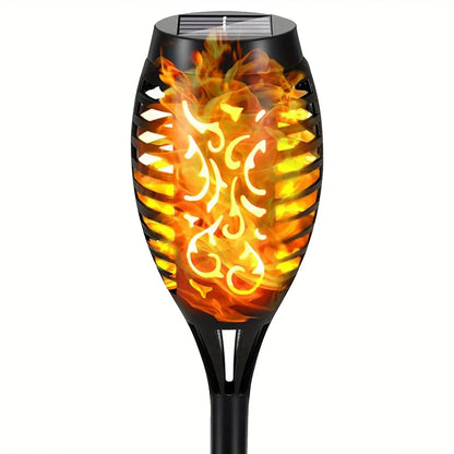 Solar Flame Torch Lights - Waterproof LED Outdoor Landscape Lamps for Garden  Halloween Decor - ZOOMNSTORE