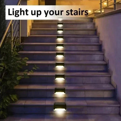 Solar LED Garden Lights - Waterproof Outdoor Step Lamps for Patio  Deck Decor - ZOOMNSTORE