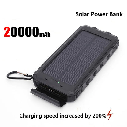 ONEPLUS 50000mAh Solar Power Bank Portable Charging Poverbank External Battery Charger Strong Light LDE Light for iphone Samsung - ZOOMNSTORE
