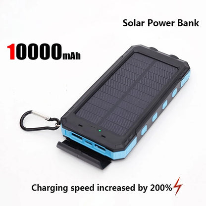 ONEPLUS 50000mAh Solar Power Bank Portable Charging Poverbank External Battery Charger Strong Light LDE Light for iphone Samsung - ZOOMNSTORE