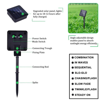 1000LED Solar Fairy String Lights - Waterproof Outdoor Christmas Garland for Garden Party 100M50M10M5M - ZOOMNSTORE