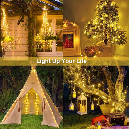 1000LED Solar Fairy String Lights - Waterproof Outdoor Christmas Garland for Garden Party 100M50M10M5M - ZOOMNSTORE