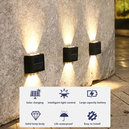 Outdoor Solar Wall Lamp - Waterproof Garden Light for Home Decoration - ZOOMNSTORE