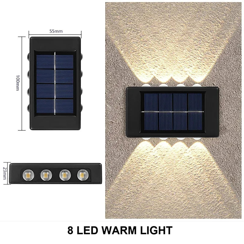 Outdoor Solar Wall Lamp - Waterproof Garden Light for Home Decoration - ZOOMNSTORE